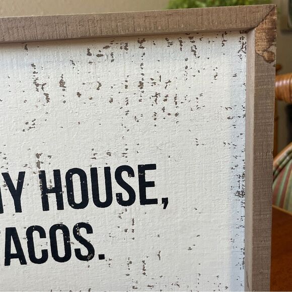 Rustic Brown and White Wall Sign - Picture 6 of 11